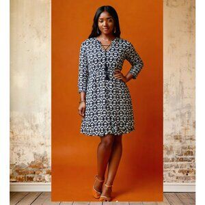 OLD NAVY Women's V-Neck Dress Blue Size M